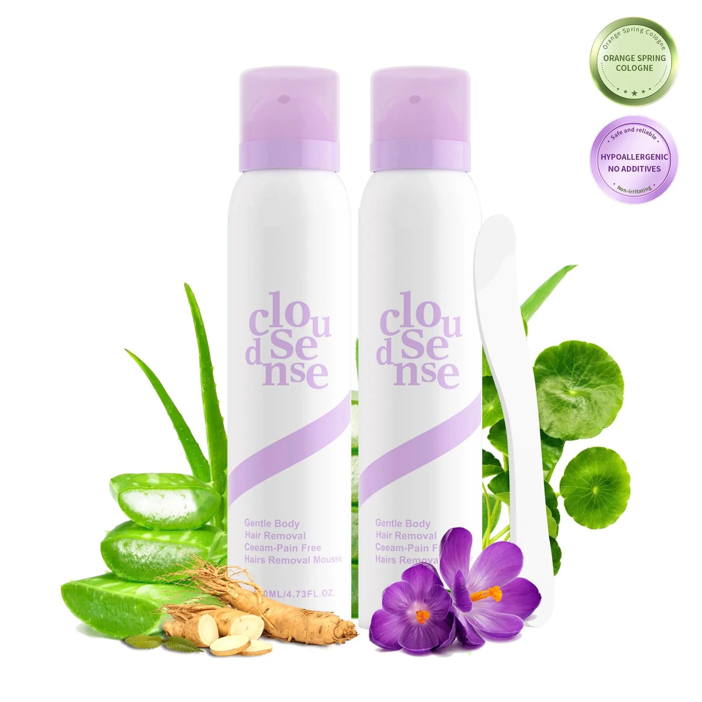 Fast-acting gentle hair removal cream