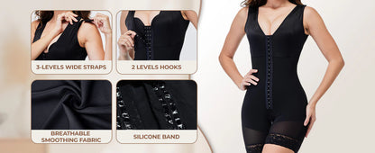 ✨HOT SALE 49% OFF✨50K+ SOLD:Colombianas Shapewear for Women Tummy Control Full Shapewear Butt Lifter with Zipper Crotch