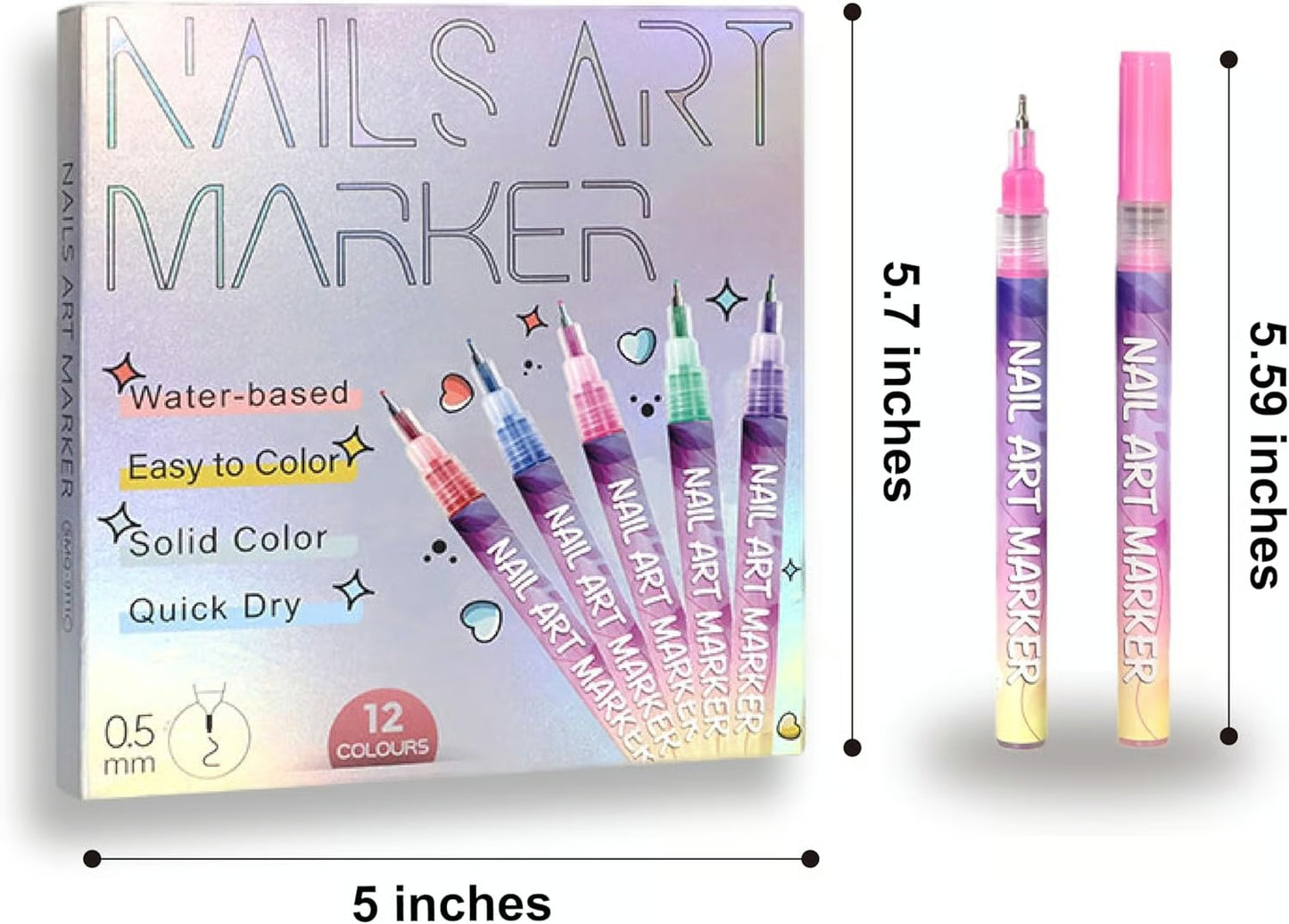 🔥Last Day 49% OFF 🎨12 Colors Nail Art Markers