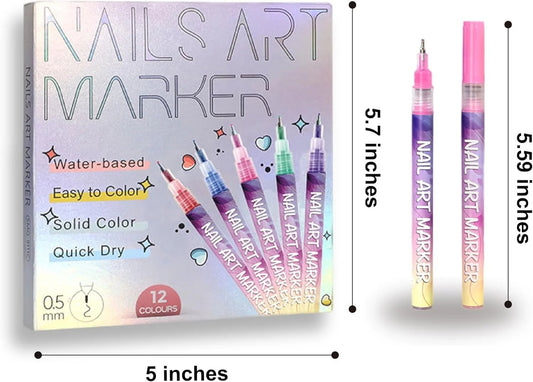 🔥Last Day 49% OFF 🎨12 Colors Nail Art Markers