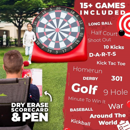 ⏰️Flash-Sale 49% OFF⚡Jumbo Soccer Dartboard with Air Pump - Big Carnival Games