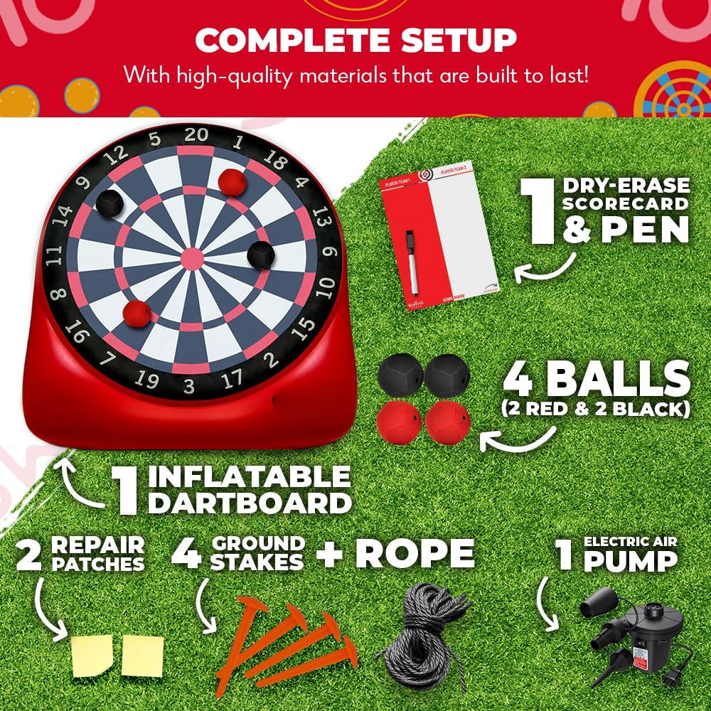 ⏰️Flash-Sale 49% OFF⚡Jumbo Soccer Dartboard with Air Pump - Big Carnival Games