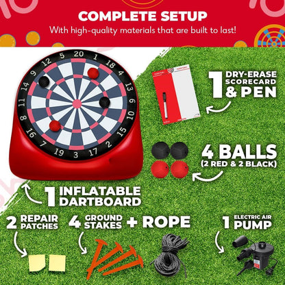 ⏰️Flash-Sale 49% OFF⚡Jumbo Soccer Dartboard with Air Pump - Big Carnival Games