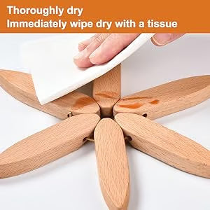 🔥Christmas Early Discount 49% Off✨Natural Tree Trivet Set - 4 Wooden Trivets & 1 Stand Like a Christmas Tree