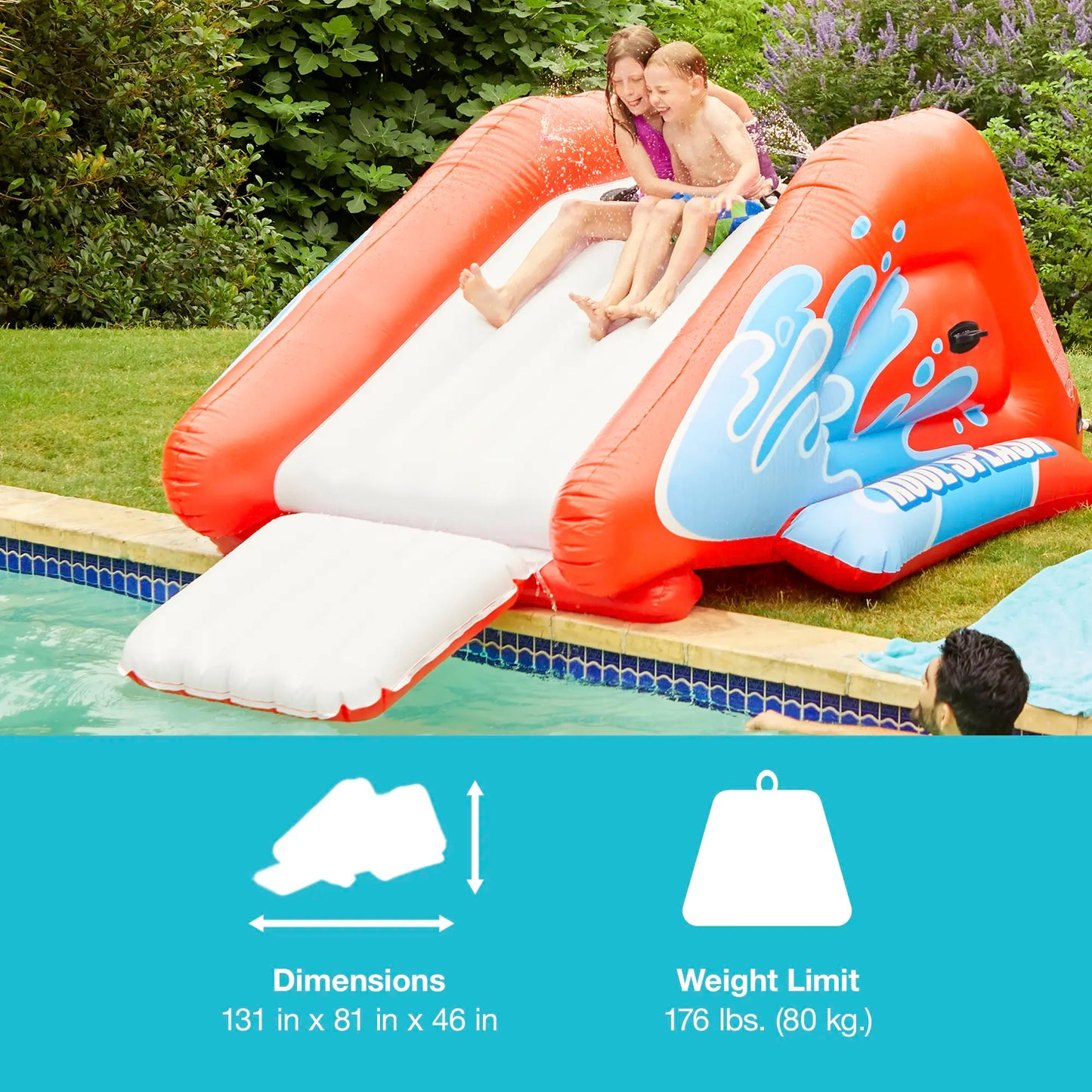 ⏰️Flash-Sale 49% OFF⚡ Inflatable Play Center Swimming Pool Water Slide