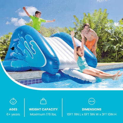 ⏰️Flash-Sale 49% OFF⚡ Inflatable Play Center Swimming Pool Water Slide