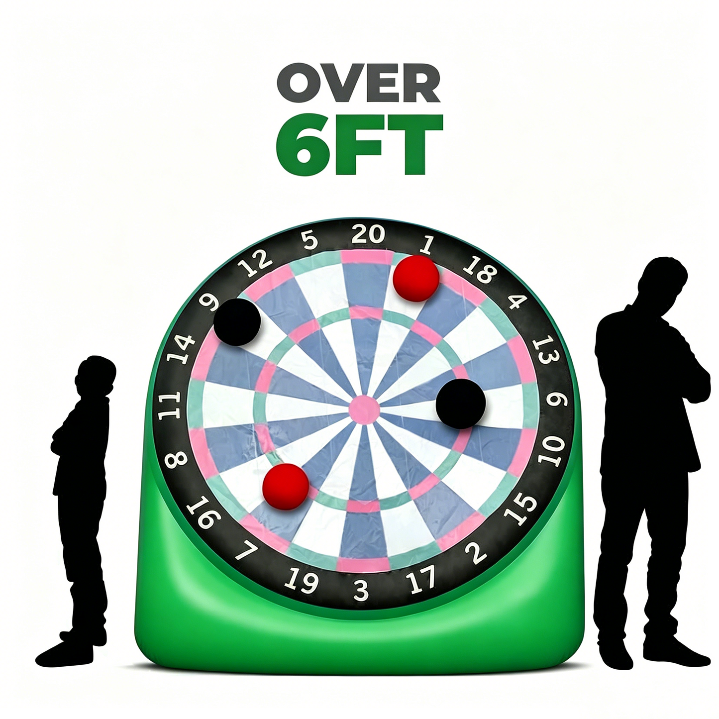 ⏰️Flash-Sale 49% OFF⚡Jumbo Soccer Dartboard with Air Pump - Big Carnival Games
