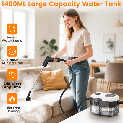 💥LAST DAY SALE 49% OFF✨Pressurized Steam Cleaner, 3-Level Adjustable Handheld Steamer Cleaning
