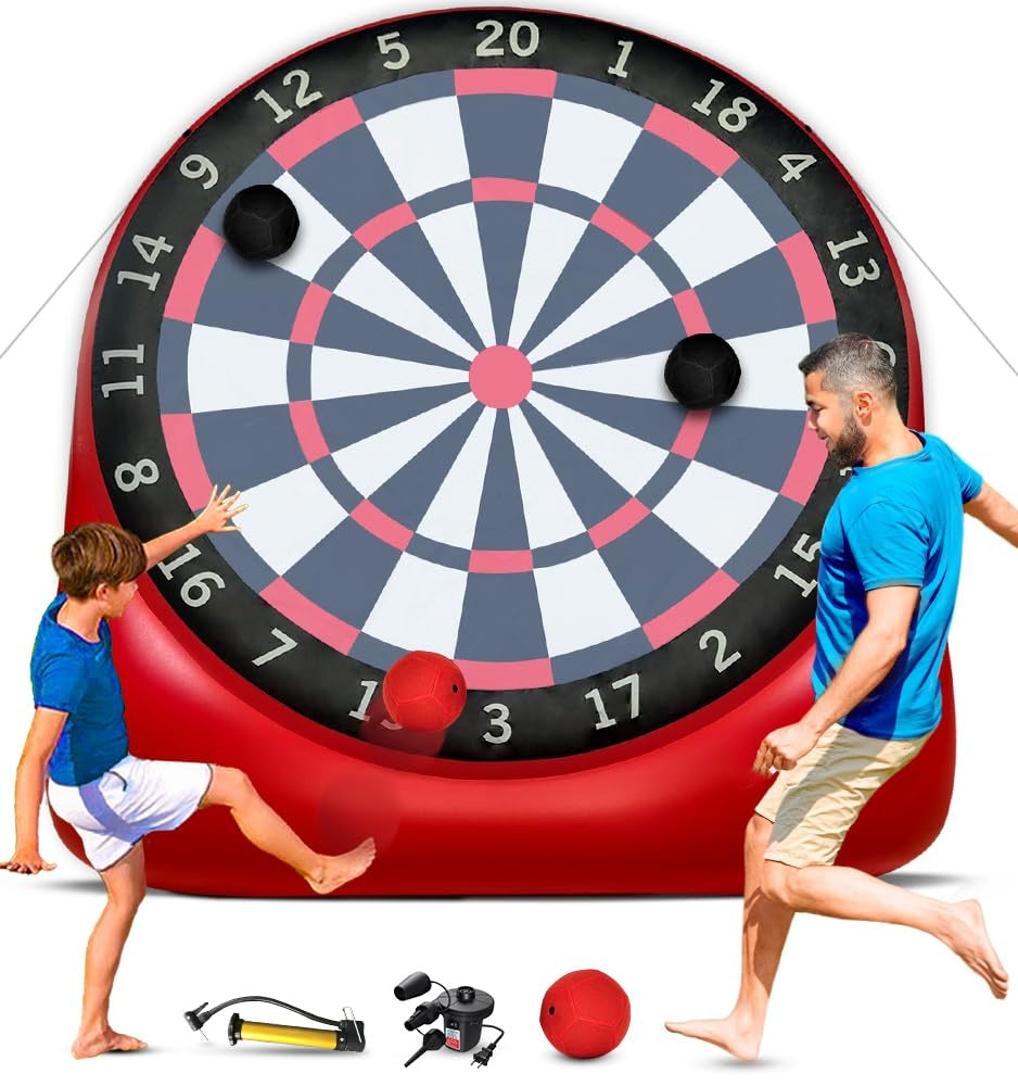 ⏰️Flash-Sale 49% OFF⚡Jumbo Soccer Dartboard with Air Pump - Big Carnival Games